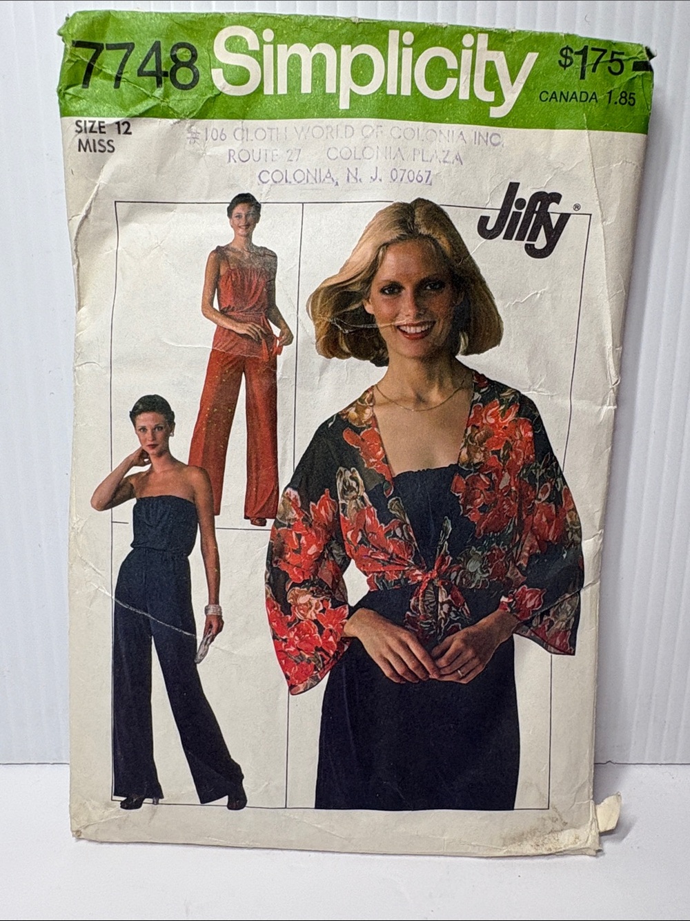 Simplicity Jumpsuit & Jacket Pattern 7748 size 12